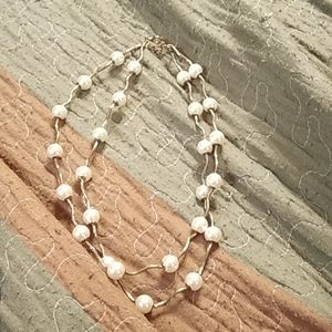 Glass Pearl Necklace